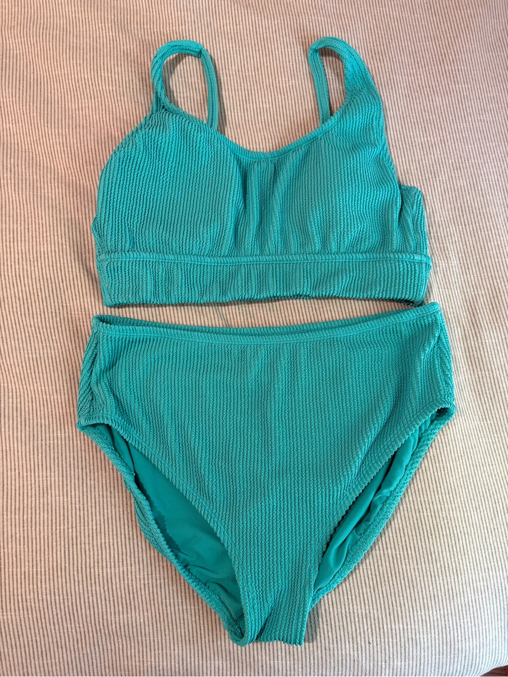 Two Piece Kona Sol textured pucker swim